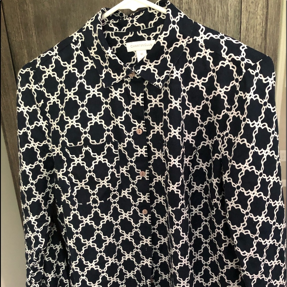 Navy blue shirt